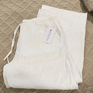 Athleta Paradise Mid Rise Wide Leg Pant